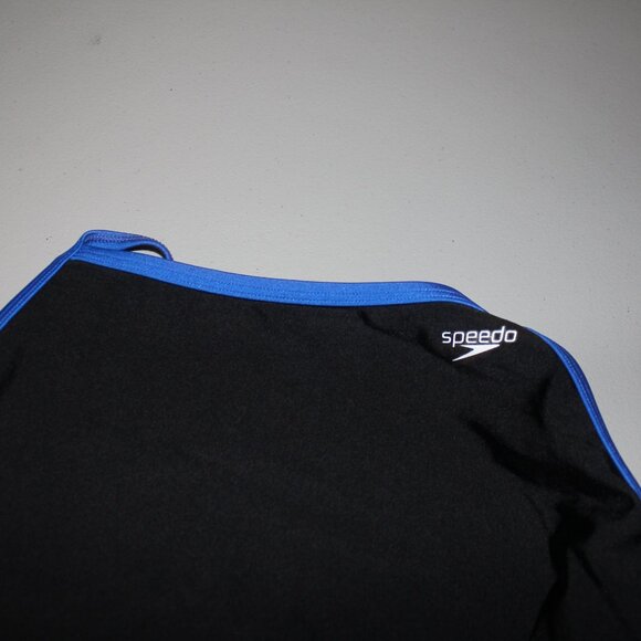 Black & Blue 1 Pcs Speedo Swimsuit Size 14/40 Never Used - Picture 2 of 8